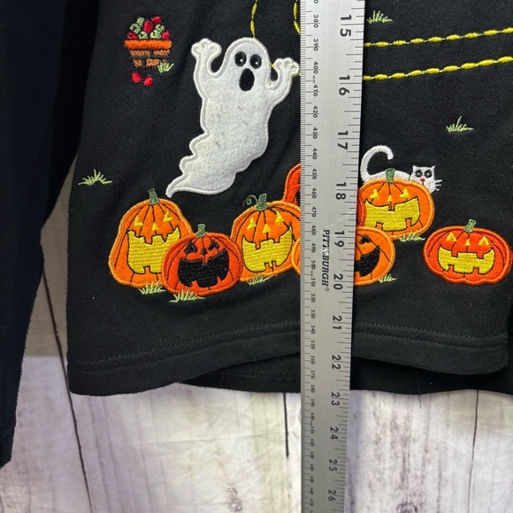 Vintage Embroidered Halloween zip up Jacket Medium - Picture 8 of 8